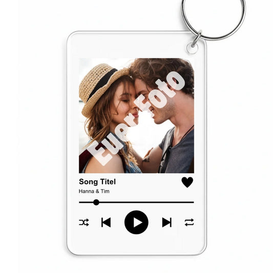 Unser Song - Personalisierter Schlüsselanhänger