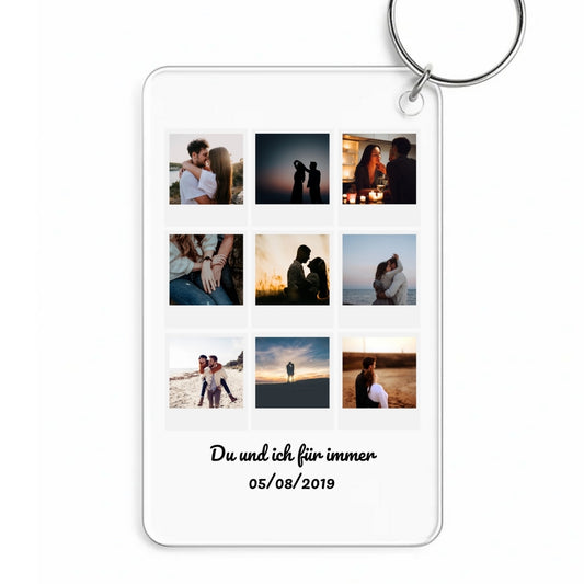 Du und ich für immer - Personalisierter Schlüsselanhänger